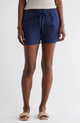 Pantalones Cortos Tommy Bahama Para Mujer Dos Palmas Lino con Cordón en Ocean Deep Talla XS Foto 1 de 3