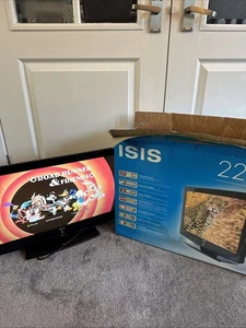 Isis ISI-22-900-COBU 22” HD Ready LCD TV/DVD Combi With Box FULLY TESTED Caravan - Picture 1 of 12