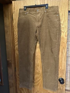 (2) Pairs Men’s Brooks Brothers Brown Corduroy Pants Size 38/32 - Picture 1 of 11