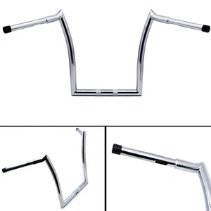 14" Rise Ape Hangers Handlebar For Harley Heritage Softail - Picture 1 of 18