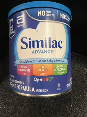 Fórmula infantil Similac Advance 1 estágio com ferro 12,4 oz expira 11/2026 - Imagem 1 de 2