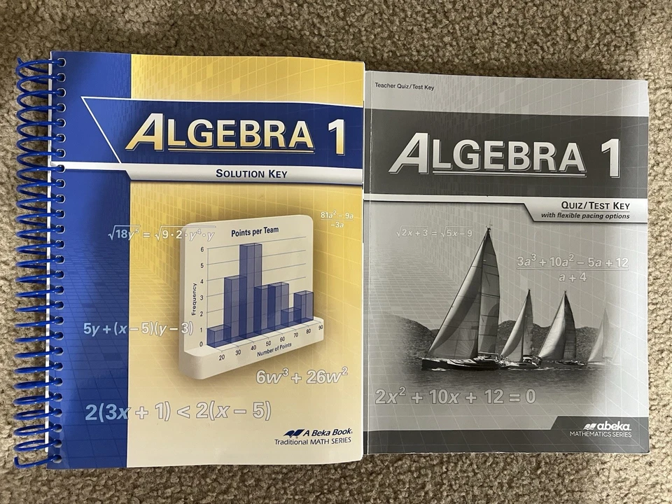 Abeka Algebra 1 Solution Key, Teacher Quiz/Test Key - Image 1 of 1
