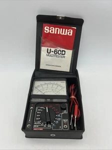 Sanwa U-60D MultiTester Meter Vintage 1970s *read - Foto 1 di 20