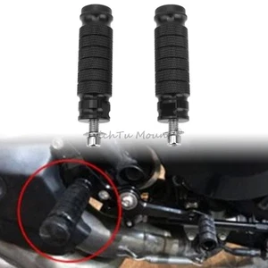 Motorcycle Black M8 Footpegs Footrests Foot Pegs Fit for Kawasaki Ducati Suzuki - Picture 1 of 17