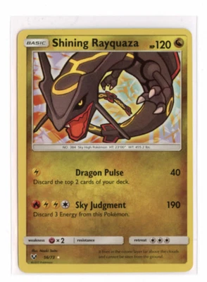 Shining Rayquaza 56/73 Shiny Holo Rare Shining Legends Pokemon TCG NM - Image 1 of 2