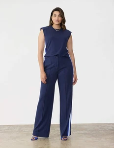 Hose mit weitem Bein seitlich gestreift - Bild 1 von 32