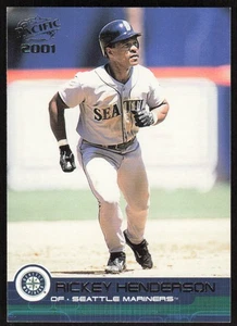 2001 Pacific Rickey Henderson Baseball Card #398 - Seattle Mariners - Picture 1 of 2