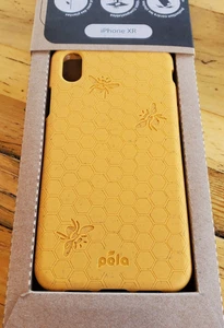 Pela iPhone XR Soft Phone Case Back Cover Honey Bee Compostable Eco-Friendly - Picture 1 of 9