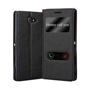 Case for Sony Xperia M2 / M2 AQUA Phone Cover Protection Window Book Wallet - Picture 1 of 22