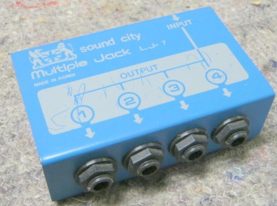 Audio-Verteiler 1 Eingang  4 Ausgänge 6,3-mm-Klinkenstecker sound city - Bild 1 von 1