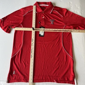 Texas Tech Red Raiders Ping Polo Shirt Men's Medium Red Performance NWT - Picture 1 of 11
