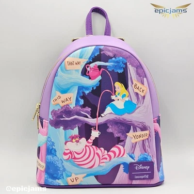 Mini Mochila Loungefly Disney Alicia en el País de las Maravillas Champiñón Oruga Nueva Foto 1 de 4