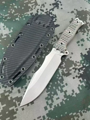 Cuchillo EDC de fibra de carbono K funda bajo alta dureza exterior Foto 1 de 4