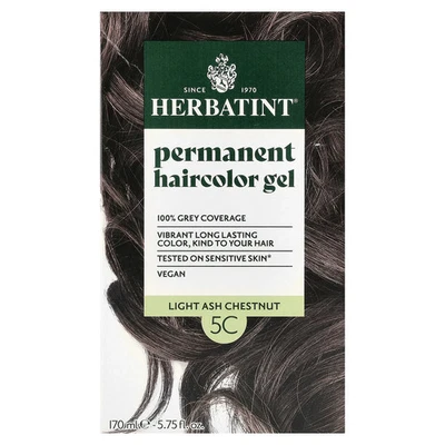 Gel de coloración permanente para el cabello, castaño ceniza claro 5C, 5,75 fl oz (170 ml) Foto 1 de 3