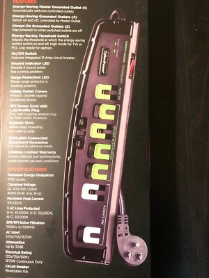 CyberPower P705G Energy Saving Surge Protector - 2100 J - 125 V New In Packaging - Image 1 of 3