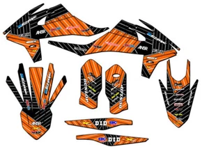 2020-2023 XCF-W RACE SERIES Orange Senge Graphics Kit Compatible with KTM - Picture 1 of 10