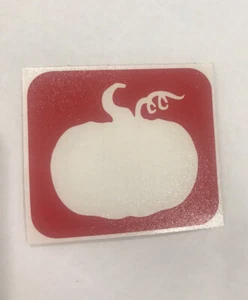 Simple Pumpkin Glitter Tattoo Stencil Pack - Picture 1 of 1