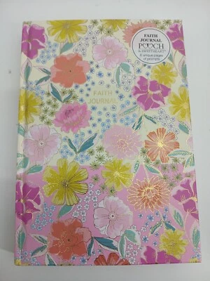 Pooch & Sweetheart Faith Journal 8 Unique Pages Of Prompts Beautiful Floral - Image 1 of 4
