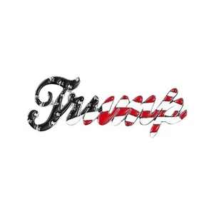 2024 Trump Pin American Flag Pin Clothes Scarf Bag Hat Lapel Pin Patriotic Badge - Picture 1 of 5