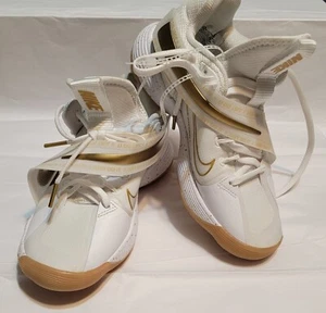Nike React Hyperset SE Indoor Court Shoes White Gold Mens 3.5 Ladies 5 - Picture 1 of 8