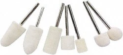 Value Collection 7 Piece, 1/8" Shank Diam, Wool Felt Bob Set Medium Density, ... — 第 1/1 张图片