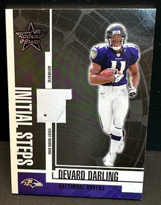 Devard Darling 2004 Leaf Rookies & Stars Initial Steps RC Worn Shoe /100 Ravens - Picture 1 of 2
