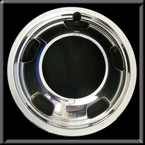 Fits 2005 2006 Dodge Ram Truck 3500 Front 17" Chrome Wheel Simulator Dually - Picture 1 of 4