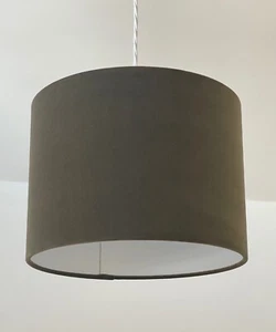 Lampshade Olive Green Velvet Drum Light Shade - Picture 1 of 12