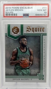 2016 Panini Excalibur Squire Jaylen Brown #11 RC Celtics PSA 10 - Bild 1 von 3