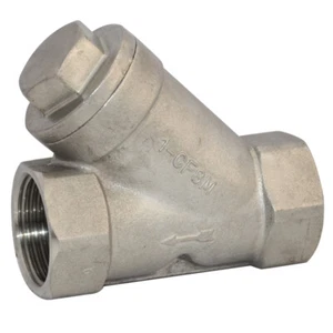 1“ inch Stainless Steel Y Strainer Mesh Filter Valve BSPT Female 800 WOG 316 - Picture 1 of 8