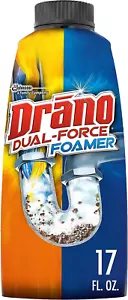Drano Dual-Force Foamer Drain Clog Remover and Cleaner for Shower or Sink Drains - Picture 1 of 11