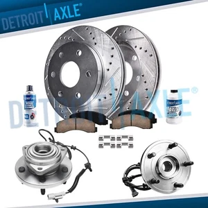 Front Wheel Bearings & Hub Brake Rotors for 2005 - 2010 Commander Grand Cherokee - Picture 1 of 8