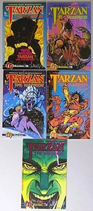 SIGNED SET~TARZAN THE WARRIOR 1 2 3 4 5~MALIBU~HEMPEL~WHEATLEY~KURE~1992~NM - Picture 1 of 21