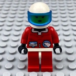 LEGO Arctic Minifigure Red w/ White Helmet arc001 City Town Winter - Picture 1 of 5