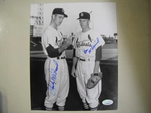 Lindy and Von McDaniel Autographed 8 x 10 Photo Cardinals Authenticated by JSA - Picture 1 of 2