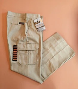 NOS Women's Vintage Wrangler Cargo Pants Workwear Khaki 36" Waist 14-34 W/Tags - Picture 1 of 10