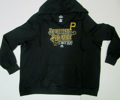 PITTSBURGH PIRATES WOMANS 2X 3X SWEATSHIRT HOODY NEW MAJESTIC  EV Cover
