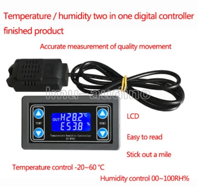 DC 6V-30V 10A Thermostat Temperature Humidity Controller XY-WTH1 SHT20 Sensor - Bild 1 von 4