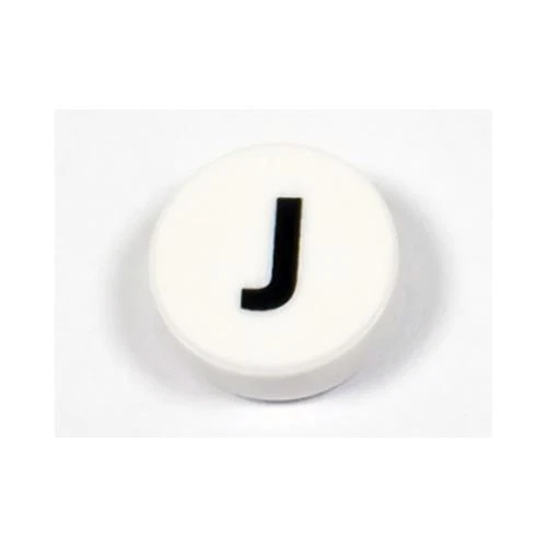 LEGO Stadt Zubehör Alphabet Großbuchstabe Buchstabe“ J ” Stein Rund 1 x 1 (S) - Bild 1 von 1