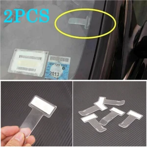 2x Parabrisas Coche Billete de Estacionamiento Recibo Permiso Portatarjetas Adhesivo Accesorios - Imagen 1 de 9