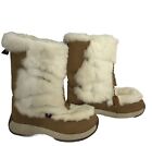 Ulu Akna Mukluks Leather And Rabbit Fur Waterproof Snow Boots Women?s Size 8.5