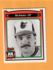 Mike Kinnunen Baltimore Orioles 1991 Crown card #239 Washington State Cougars 8F