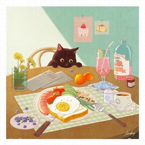 Limduey Brunch Time 900 piece plastic jigsaw puzzle Pintoo H3460 JAPAN - Picture 1 of 6