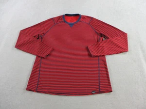 Patagonia Shirt Mens XL Red Blue Capilene 3 Midweight Baselayer Crewneck Top - Picture 1 of 9