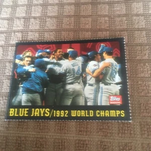 Carta Baseball 1993 Topps Magazine TM99 Blue Jays vittoria Campionati del Mondo 1992 - Foto 1 di 2