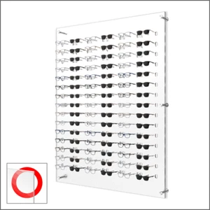 Wall mount Acrylic Optical Frame Display with Hardware - In Clear (90FH) - Picture 1 of 6