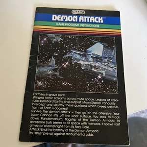 VTG Demon Attack Manual Only 1982 Imagic Atari 2600 Game Instruction Booklet - Picture 1 of 3