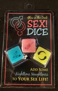 DICE GAME: SEX! - GLOW IN THE DARK / Adult Couples Foreplay Sex Fun - Picture 1 of 2