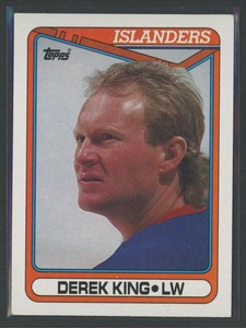 1990-91 Topps Hockey Derek King New York Islanders #128
