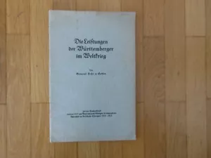 Die Leistungen der Württemberger im Weltkrieg von General Frhr. von Soden 1925 - Picture 1 of 22